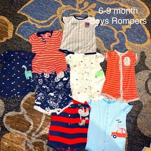 6-9 month baby boys rompers